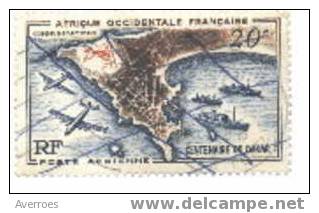 Afrique Occidentale Française 1958  Yvert N° Poste Aérienne 23 Oblitéré  Côte 0,90€ - Other & Unclassified