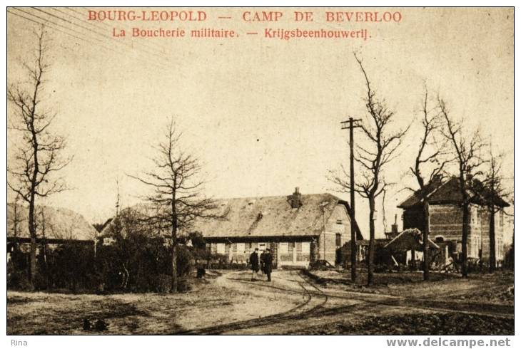 Bourg-Léopold , Camp De Beverloo-Krijgsbeenhouwerij Gelopen Kaart 1923 - Leopoldsburg