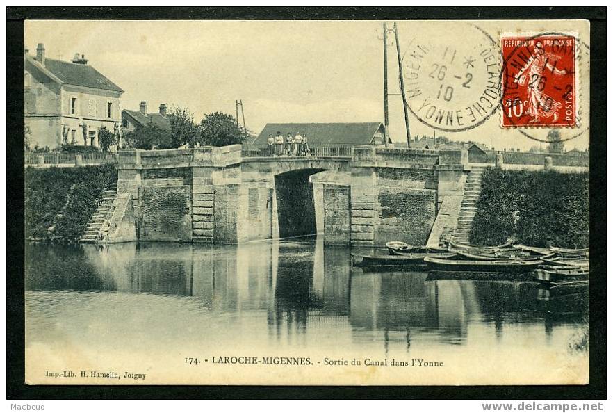 89 - LAROCHE MIGENNES - Sortie Du Canal Dans L'Yonne - ANIMÉE - Migennes