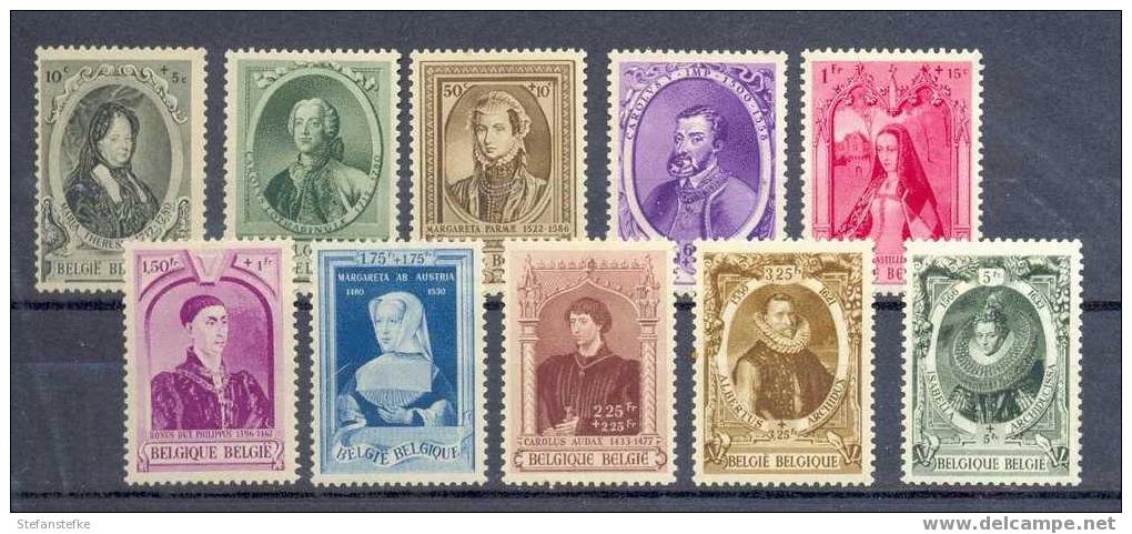 Belgie Ocb Nr :  573 - 582 ** (zie Scan) - Unused Stamps