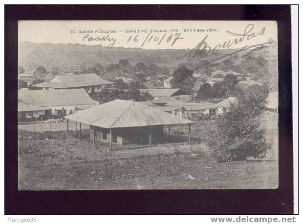 003933 Guinée Française Boké à Vol D'oiseau N°3 édit.comptoir Parisien N°92 Belle Carte - Guinea