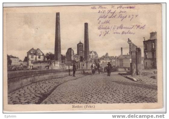 RETHEL Feldpostkarte 1917 - Rethel