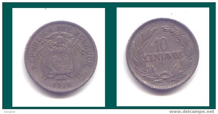 10 CENTAVOS 1919 - Equateur