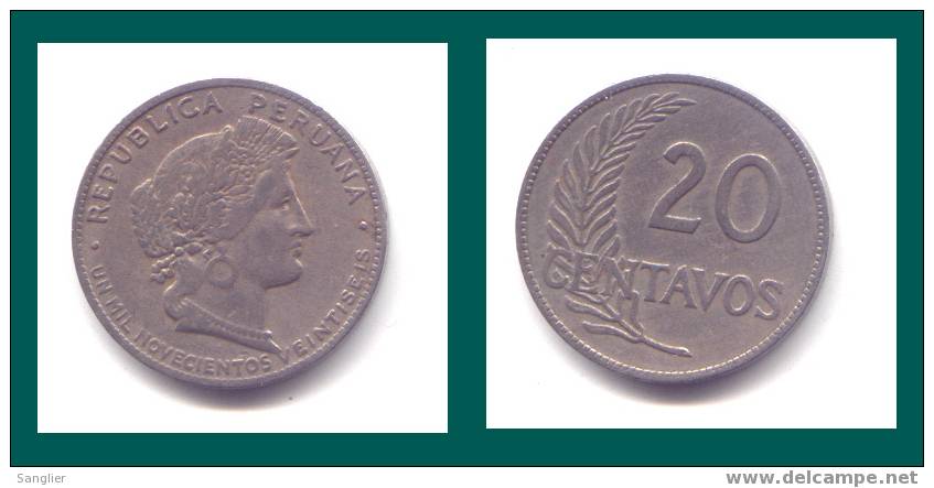 20 CENTAVOS - UN MIL NOVECENTOS VEINTISEIS - Pérou