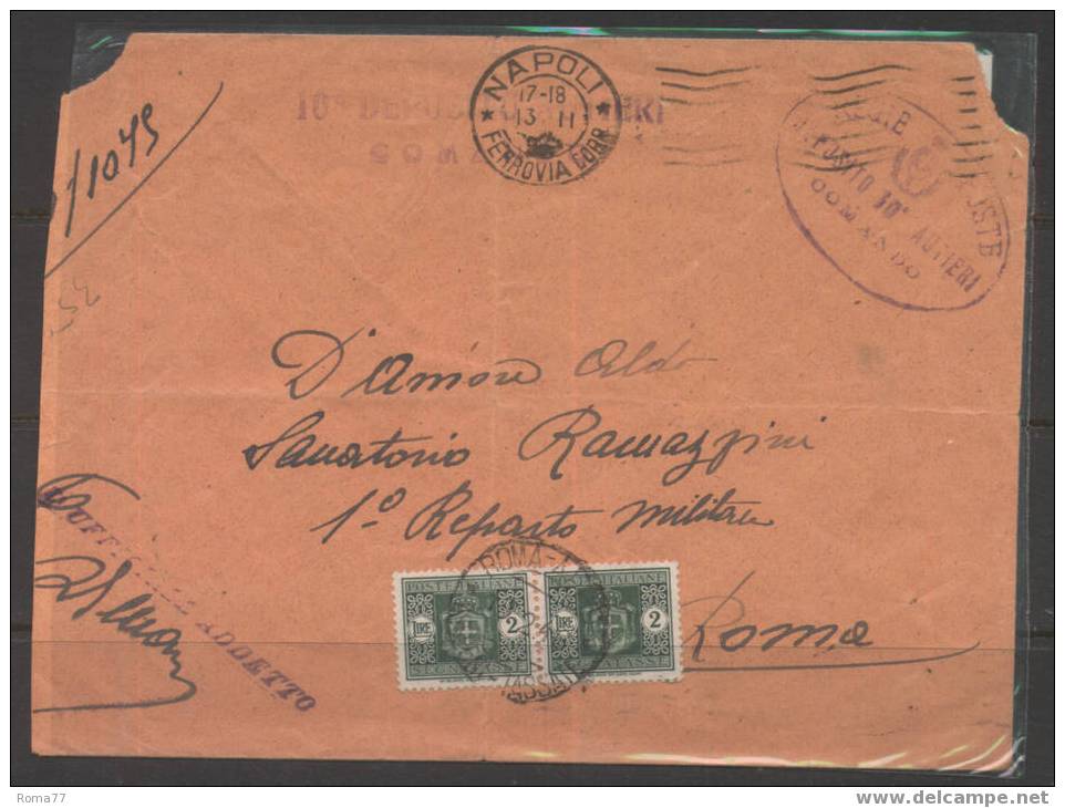 788 - LUOGOTENENZA , STORIA POSTALE : DA NAPOLI  13/2/946 Tassata - Poststempel