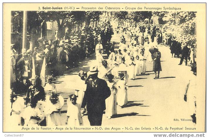 87 - HAUTE VIENNE - SAINT JUNIEN - RELIGION - PROCESSION Des OSTENSIONS - N° 3 Edition VILLOUTREIX - - Saint Junien