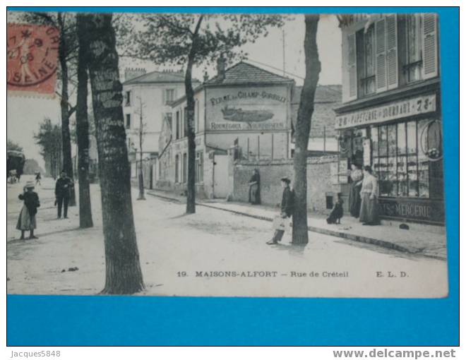 94)-maisons-alfot- N°19--rue De De Créteil--papeterie--journaux - Mercerie Z 8---tres Belle Carte - Maisons Alfort