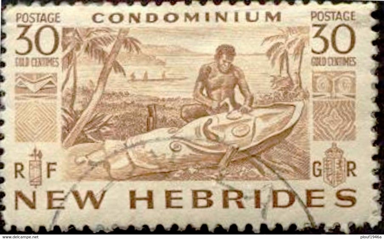 Pays : 360 (Nouvelles-Hébrides : Condominium Franco-britannique)  Yvert Et Tellier N° :  160 (o) - Used Stamps