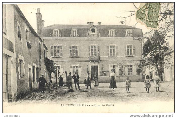 86 - VIENNE - LA TRIMOUILLE - MAIRIE - BEAU PLAN - TRES BELLE ANIMATION - La Trimouille