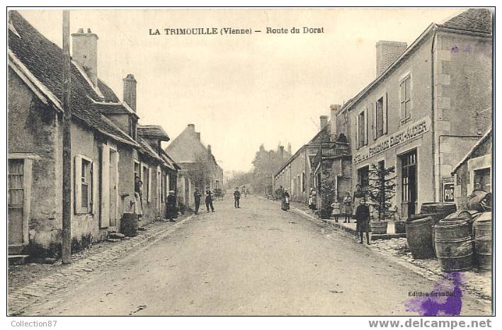 86 - VIENNE - LA TRIMOUILLE - ROUTE Du DORAT - HOTEL De La PROMENADE - MARCHAND De VIN - La Trimouille