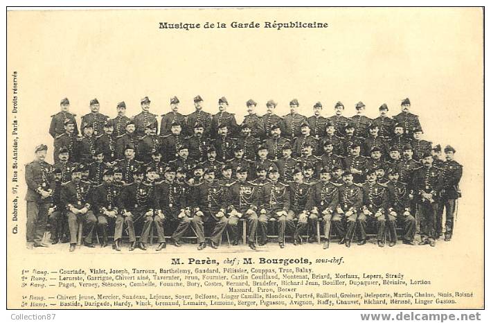 75 - PARIS - MUSIQUE De La GARDE REPUBLICAINE - TRES BELLE CARTE - - Police - Gendarmerie