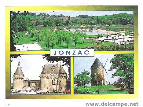 JONZAC ,Le Lac, Le Chateau ,le Moulin De Trompe-l'Amour  ; TB - Jonzac