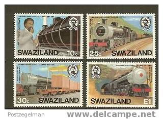 SWAZILAND 1984 MNH Stamp(s) Railways 466-469 # 6683 - Swaziland (1968-...)