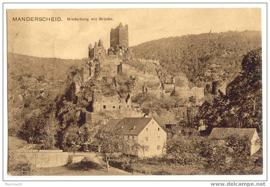 B943 - MANDERSCHEID - Neiderburg Mit Brücke - Manderscheid