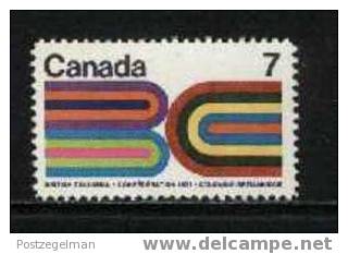 CANADA 1971 MNH Stamp(s) British Colombia 485 #5594 - Unused Stamps