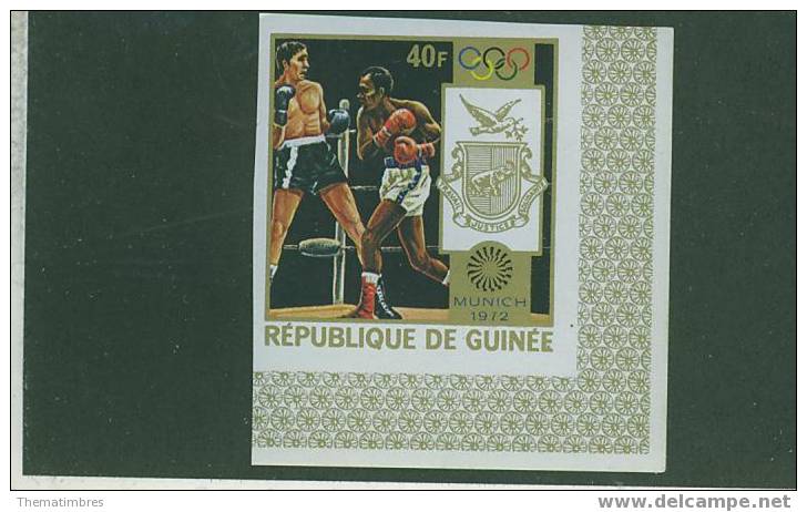 ALA0057 Boxe NON DENTELE Guinée 1972 Neuf ** Jeux Olympiques De Munich - Boxe