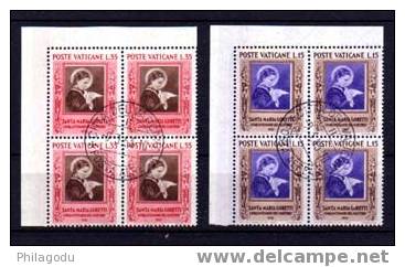 Vatican 1953,   Sainte Maria Goreti, N° 174 /175 Ø  ,  Cote 34 € - Used Stamps