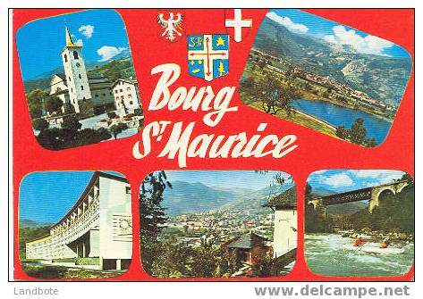 M 5 Bourg Saint-Maurice L'Eglise Saint-Maurice Vue Générale Et L'Aiguille De Prenan...... - Bourg Saint Maurice