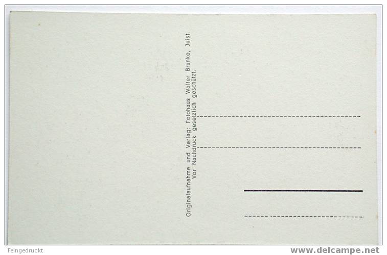 (Lkrs. Aurich) - Nordseebad Juist. Dünen Und Meer - S/w Foto Ak - (d 1075) - Juist