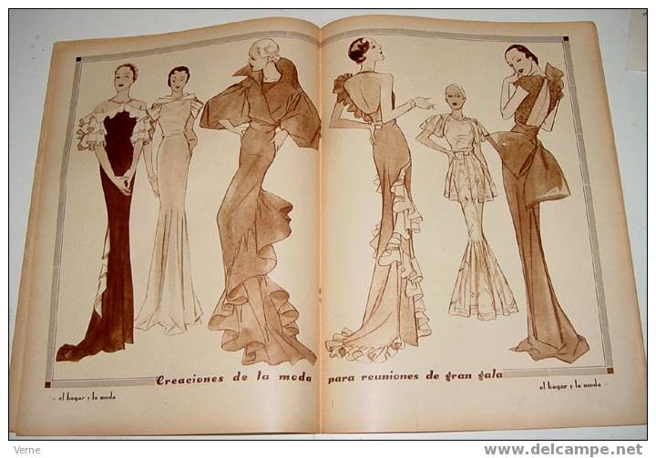 ANTIGUA REVISTA EL HOGAR Y LA MODA - 25 MAYO 1934 - MIDE 30 X 23 CMS. - MUCHISIMAS ILUSTRACIONES - 48 PAGINAS - ESTE NUM - Schnittmuster