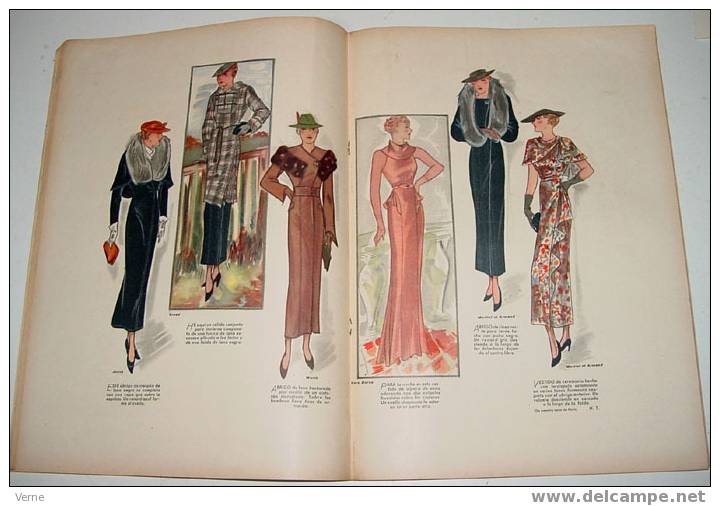 ANTIGUA REVISTA EL HOGAR Y LA MODA - 15 OCTUBRE 1934 - MIDE 30 X 23 CMS. - MUCHISIMAS ILUSTRACIONES - 48 PAGINAS - ESTE - Patrons