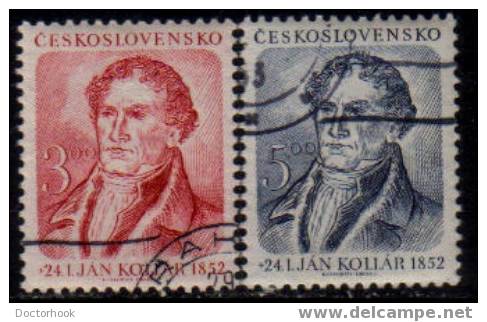 CZECHOSLOVAKIA   Scott   #  495-6  VF USED - Used Stamps