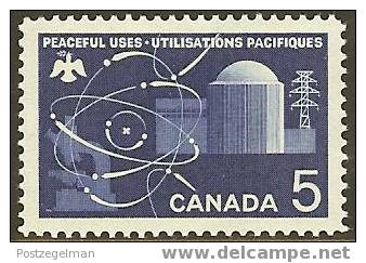 CANADA 1966 Mint Hinged Stamp(s) Atomic Power 393 #5543 - Unused Stamps