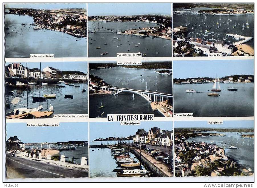 LA TRINITE SUR MER--Lot De 2 Cartes--vue Aérienne Du Port + Multivues - La Trinite Sur Mer