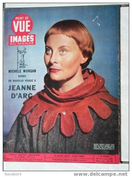 POINT DE VUE IMAGES DU MONDE N° 230 Du 30 Oct 1952 ( Michèle MORGAN ) - People