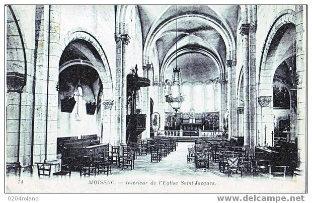 Moissac -Intérieur De L'Eglise St Jacques - Moissac