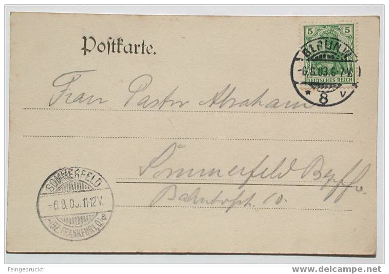 Berlin. Land- U. Amtsgericht I. - Ak, 1903 Gelaufen - (d 1083) - Mitte