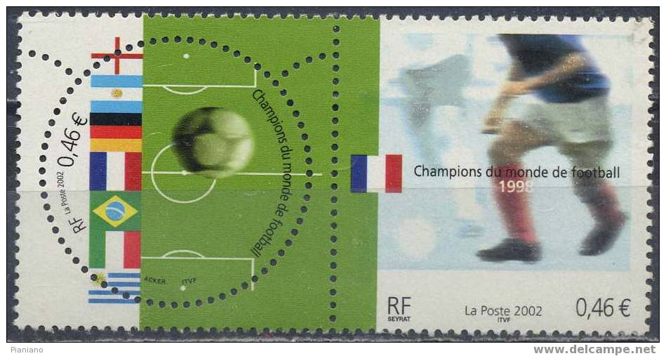 PIA - 2002 - Art - Sport - Champions Du Monde De Football - (Yv 3483-84) - Nuovi