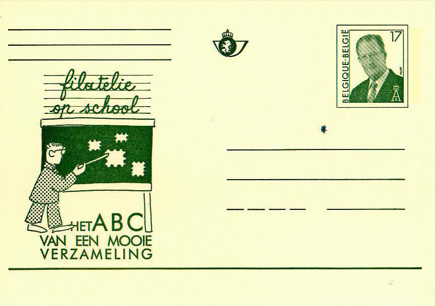 B01-140 42000 CA BK - Carte Postale - Entiers Postaux - Philatélie à L'école - Flamand - Cartoline Illustrate (1971-2014) [BK]