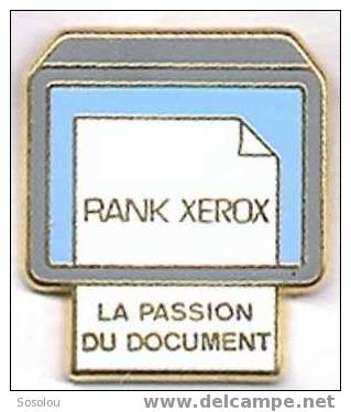 Rank Xeros. La Passion Du Document - Computers