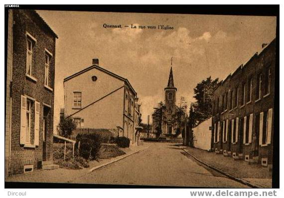 2311 - Quenast La Rue Vers L'église - Rebecq