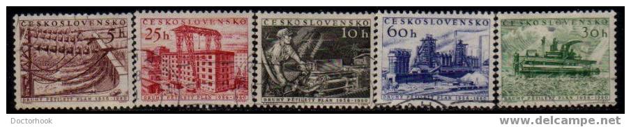 CZECHOSLOVAKIA   Scott   #  731-5  VF USED - Oblitérés