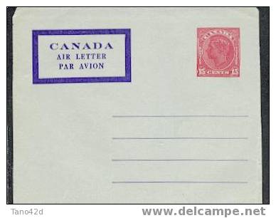 AEROGRAMME CANADA - 1903-1954 Könige