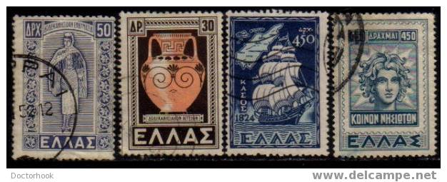 GREECE   Scott   # 506-15  F-VF USED - Used Stamps