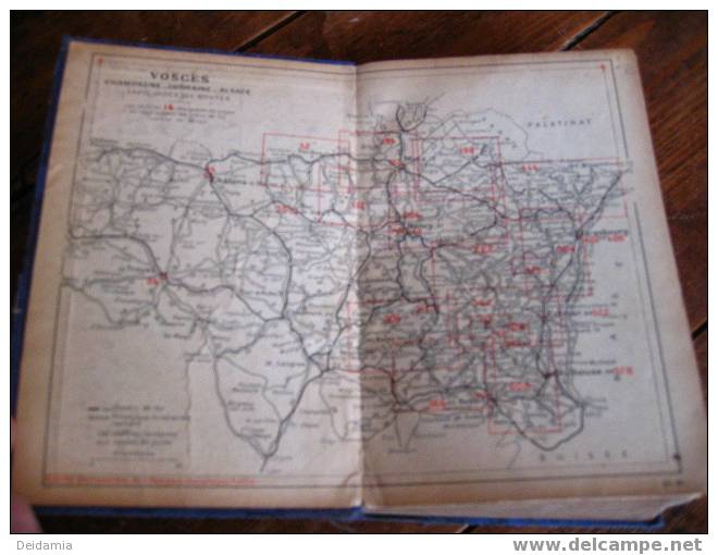 Les Guides Bleus Vosges, Lorraine Alsace, 1928 - Mappe/Atlanti