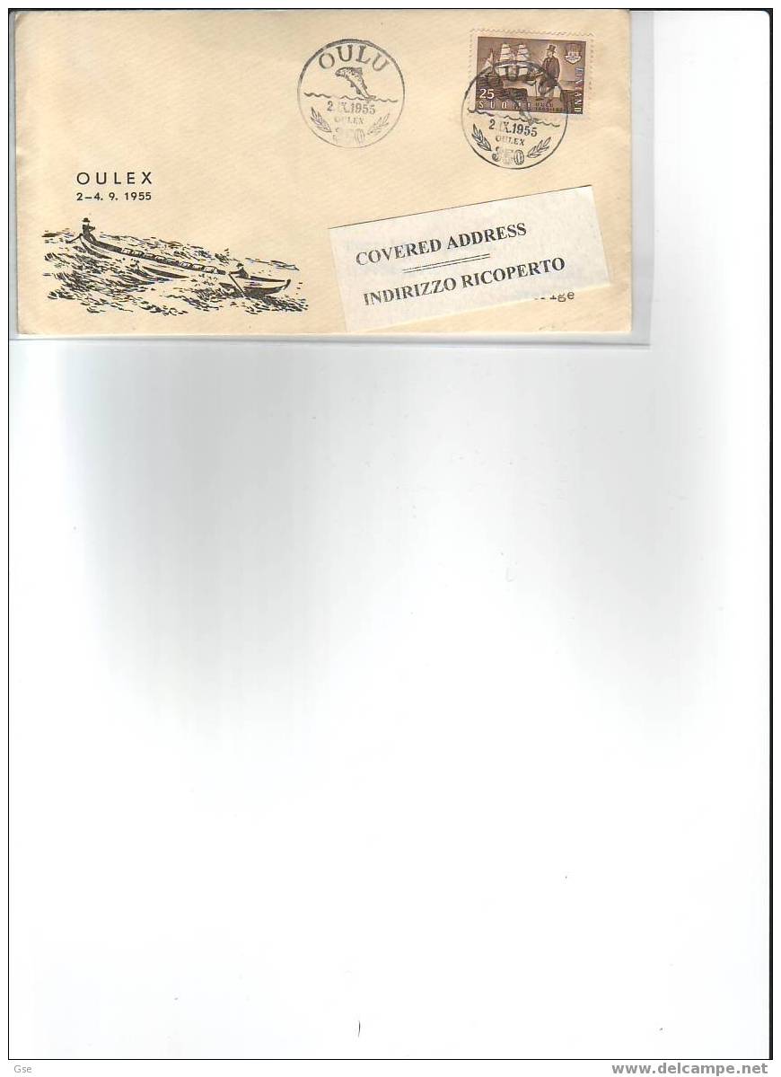 FINLANDIA  1955 - Yvert 425 Su Lettera Con Annullo Speciale Illustrato - Pesci - Covers & Documents