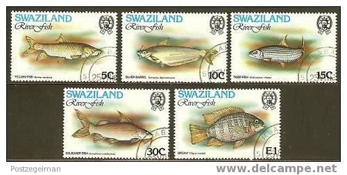 SWAZILAND 1980 CTO Stamp(s) Fish 358-362 #2528 - Swaziland (1968-...)