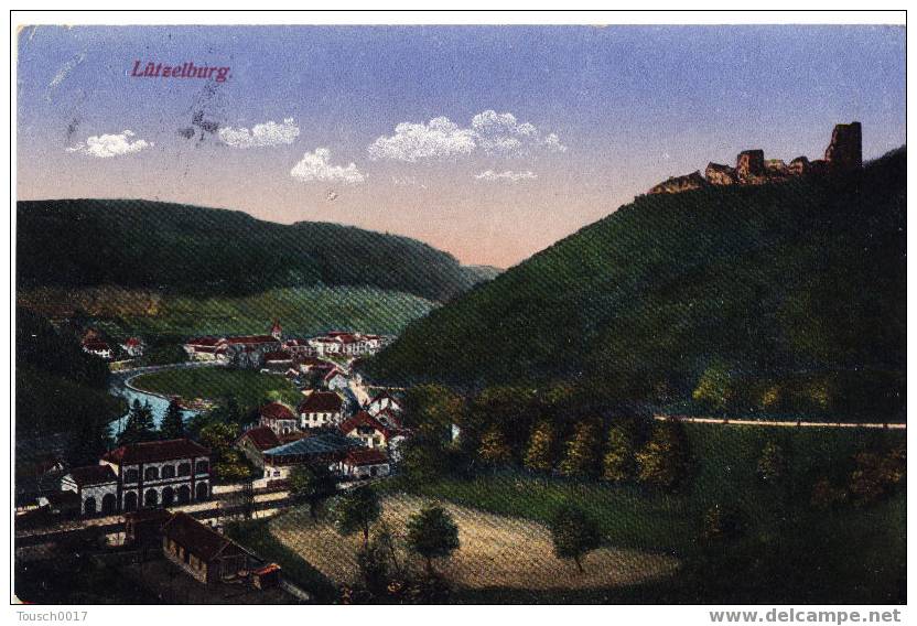 Carte Postale De Lutzelbourg 1916 Cachets Allemand Pfalzburg ( Phalsbourg )  Et Diedenhofen ( Thionville ) P.K. Moselle - Sarrebourg