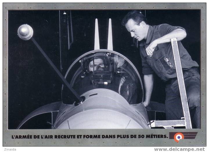 CARTE POSTALE DE RECRUTEMENT DE L'ARMEE DE L'AIR FRANCAISE - Sonstige & Ohne Zuordnung