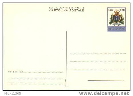 San Marino Ganzsache ** / Card Mint (0451) - Interi Postali