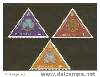 GIBRALTAR 1975 Mint Hinged Stamp(s) Girl Guides 325-327 #5908 - Other & Unclassified