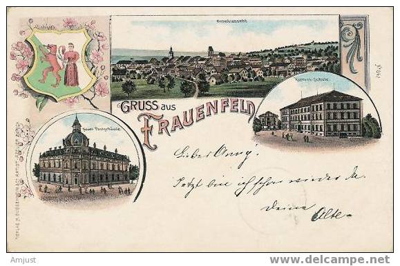 Canton De Thurgovie  Grüss Aus Frauenfeld  (Belle Litho) - Frauenfeld