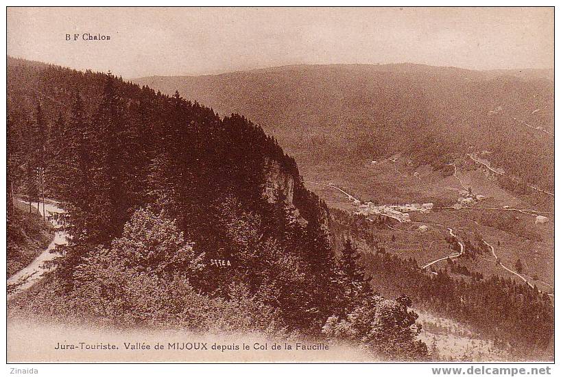 CPA DU JURA - VALLEE DE MIJOUX DEPUIS LE COL DE LA FAUCILLE - Non Classés