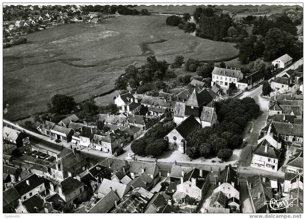 41 SALBRIS Eglise Et La Sauldre Vue Aérienne (Cliché Rancurel) - Salbris