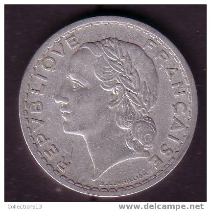 FRANCE - 4eme Republique - 5 Frs Lavrillier - Aluminium - 1949B - TB - 5 Francs