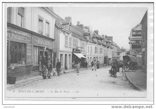 27 // EURE  / PONT DE L ARCHE / La Rue De Paris / LL 9 ANIMEE - Pont-de-l'Arche